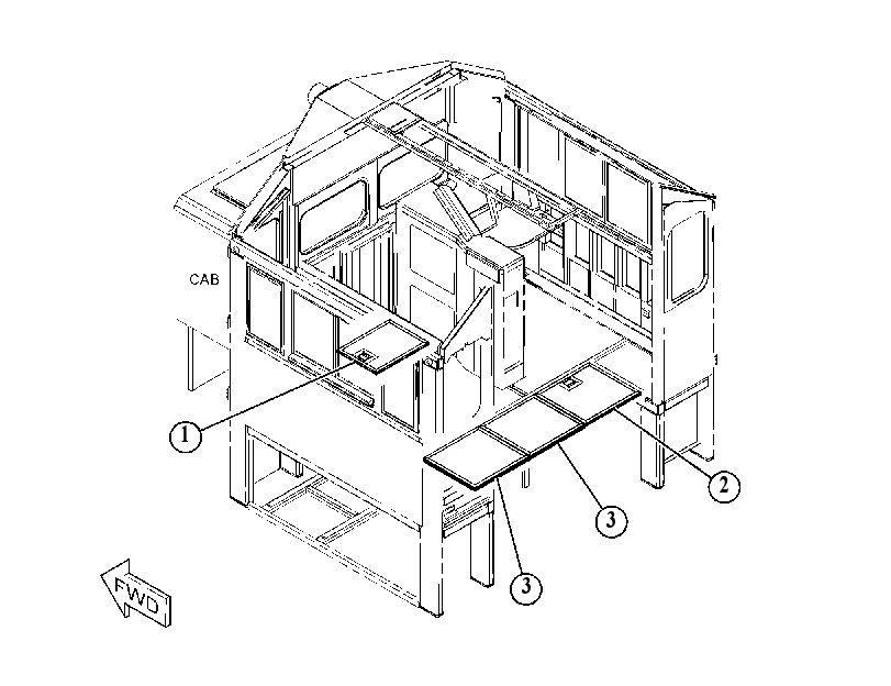 FLOOR GP 4843617 CAT