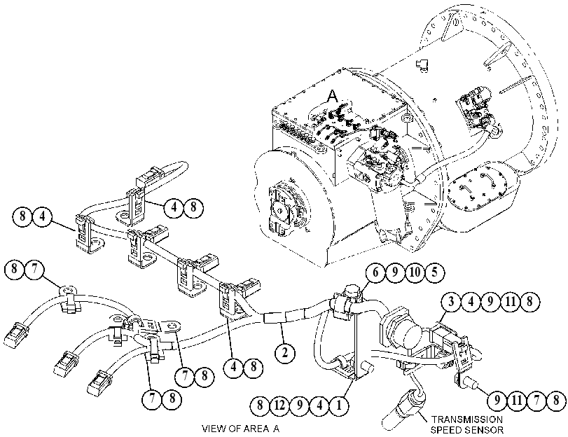 WIRING GP-TRANSMISSION CONTROL 4452652 CAT