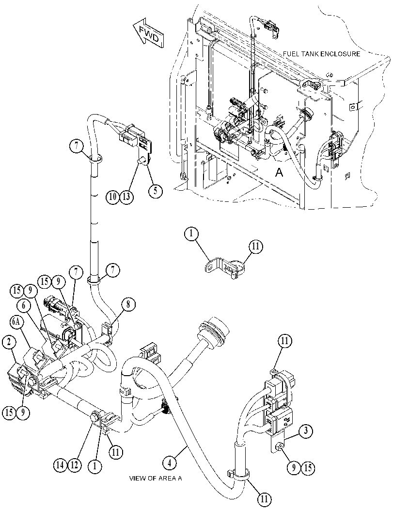 Проводка модуля AdBlue 4861620 CAT