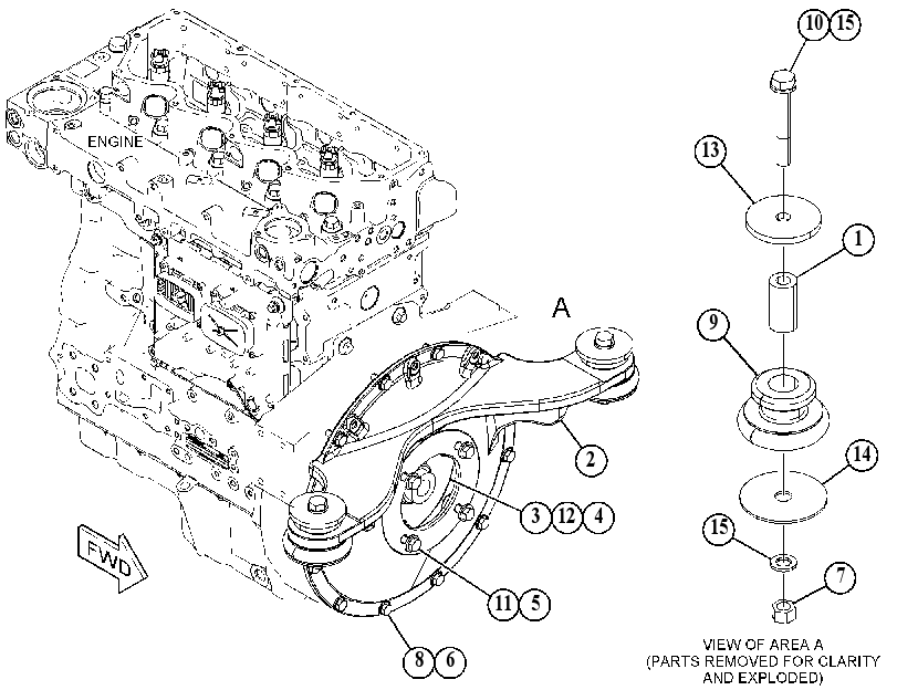 MOUNTING GP-MOTOR 4643527 CAT