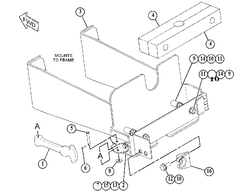 MOUNTING GP-BRACKET 4241888 CAT