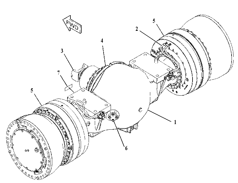 AXLE AR-REAR 4184208 CAT