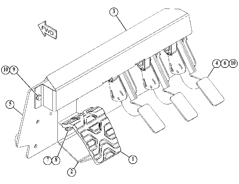 PEDAL GP 4551945 CAT