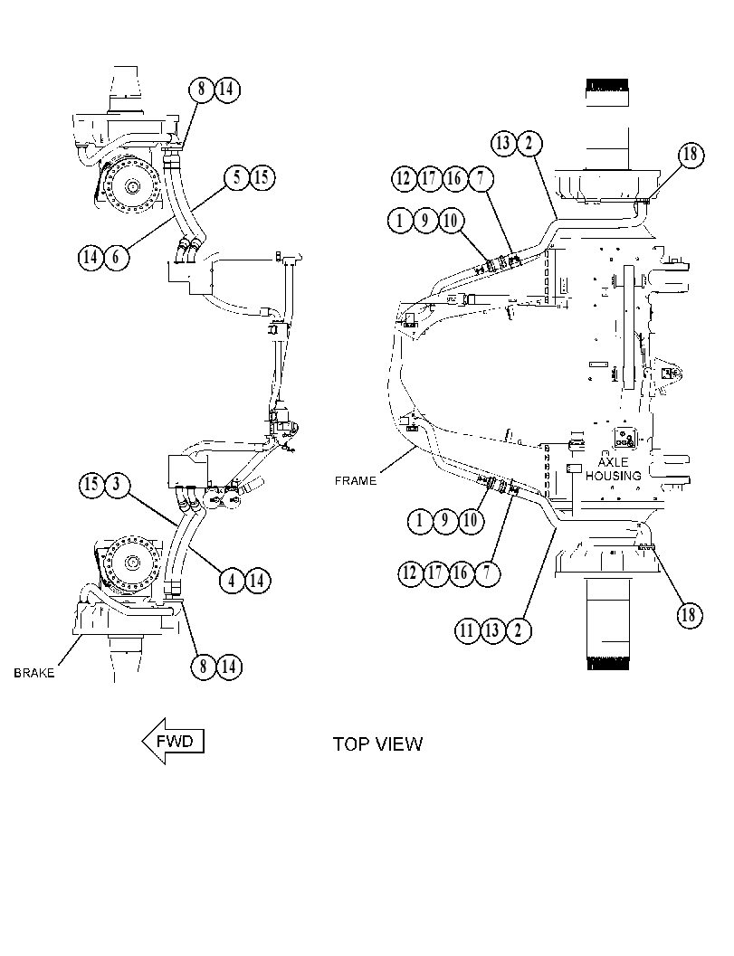 LINES GP-BRAKE COOLING 4627788 CAT