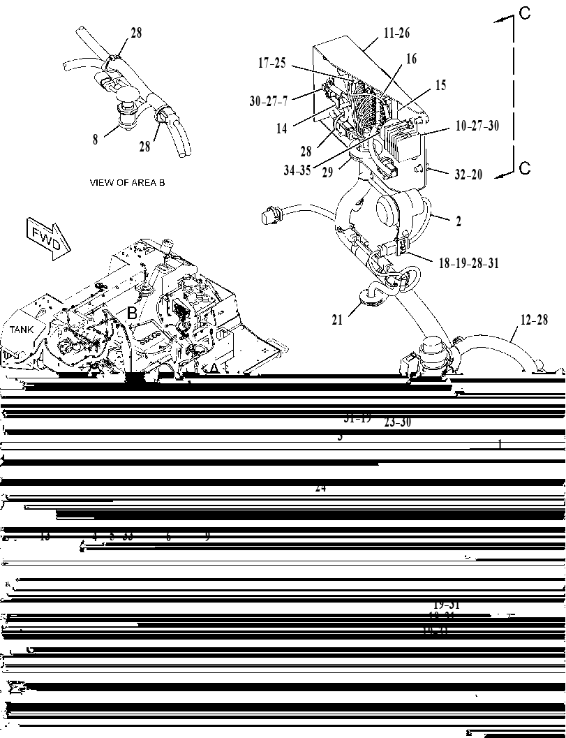 Проводка площадки 3851813 CAT