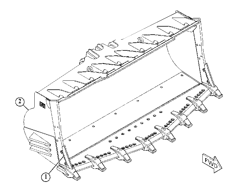 Ковш скальный 4901840 CAT
