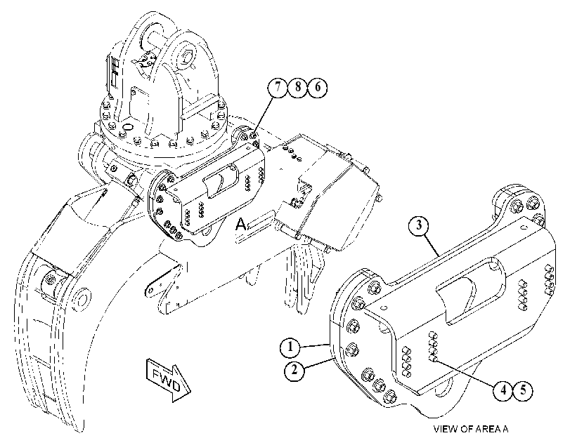 MOUNTING GP-GRAPPLE 4767673 CAT