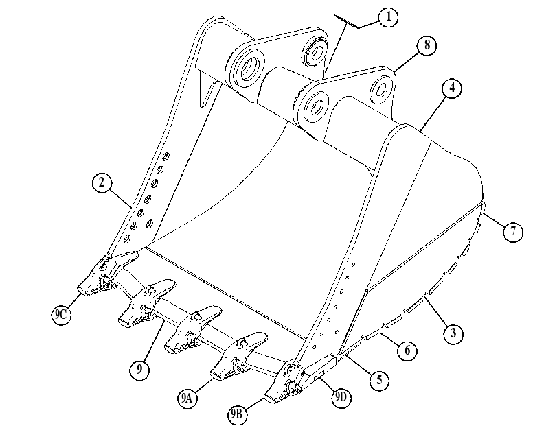 BUCKET AS-SEVERE SERVICE SPADE 4840426 CAT