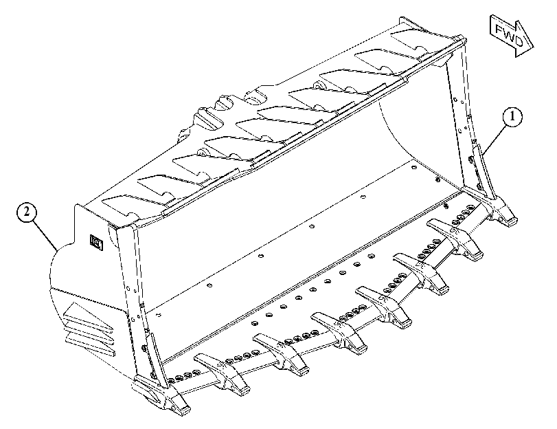 Ковш скальный 4901860 CAT