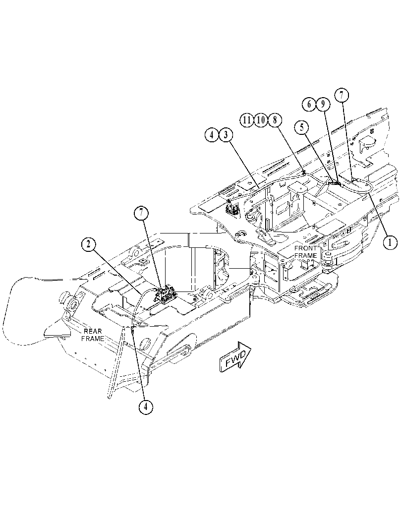 LINES GP-DIFFERENTIAL LOCK 3667381 CAT