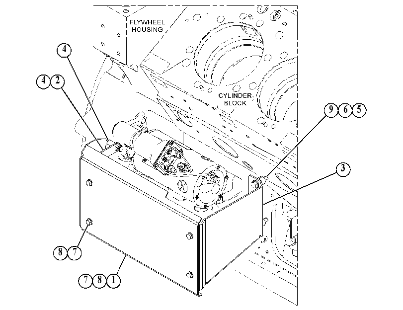 COVER GP-STARTING MOTOR 4205863 CAT