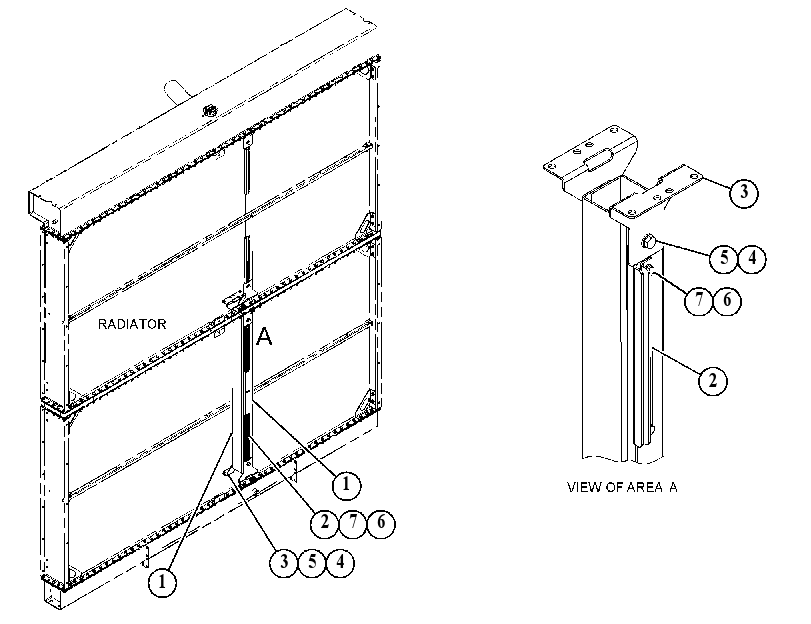SUPPORT AS-RADIATOR 4631088 CAT