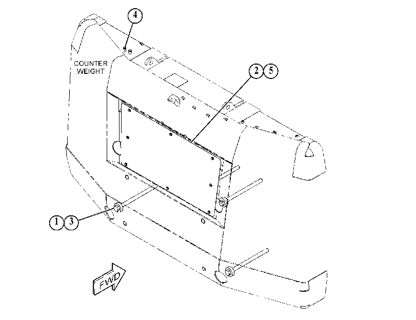 MOUNTING GP-COUNTERWEIGHT 4577413 CAT