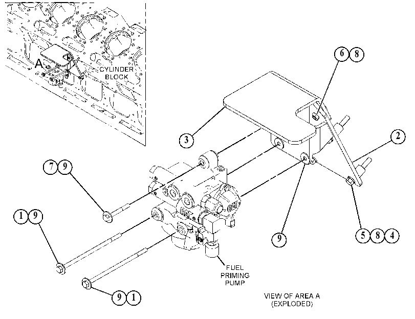 MOUNTING GP-PRIMING PUMP 4812022 CAT