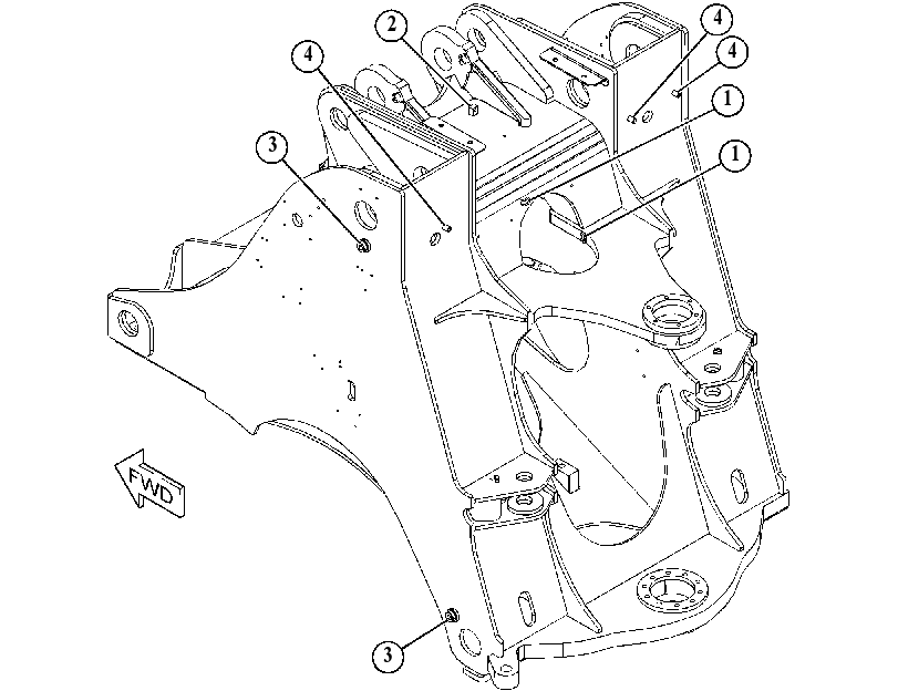 FRAME AS-LOADER 4647838 CAT