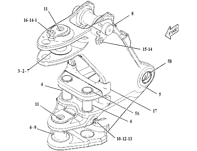 FRAME GP-SWING 3223766 CAT