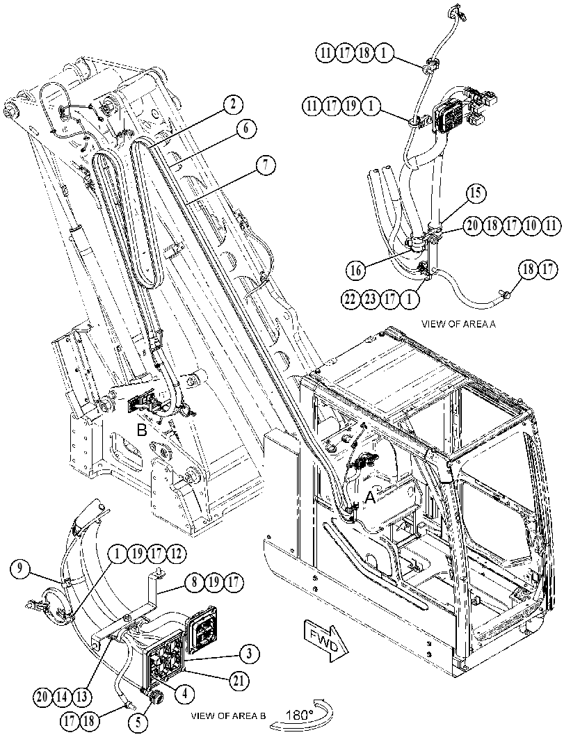 WIRING GP-CAB RISER 4341981 CAT