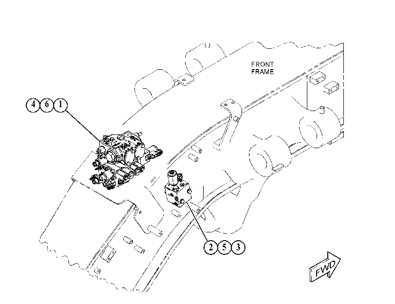 Клапан с креплением 3525825 CAT