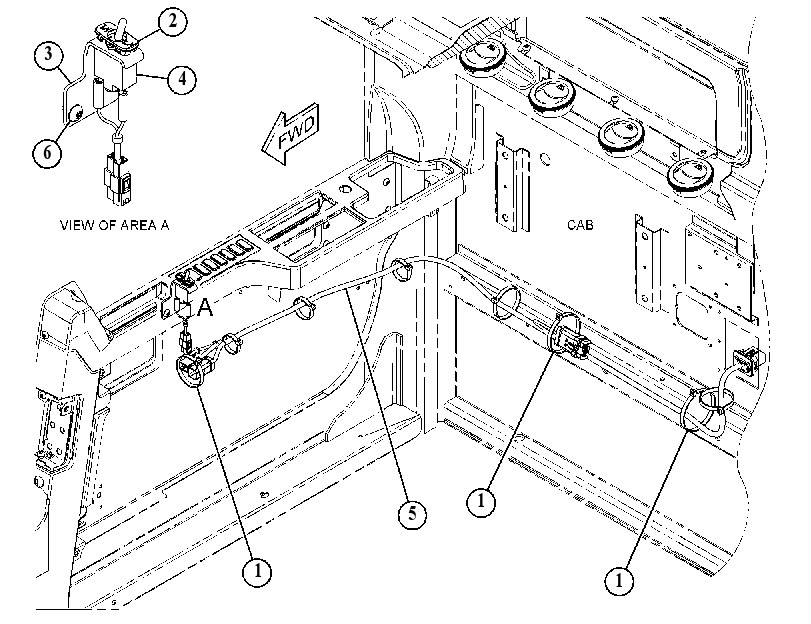Проводка кабины 4804377 CAT