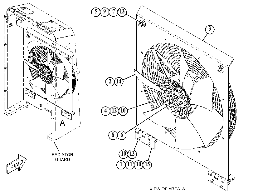 FAN & MOTOR GP 4253336 CAT