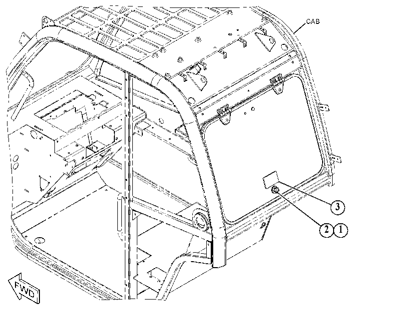 KNOB GP-REAR WINDOW 4966529 CAT