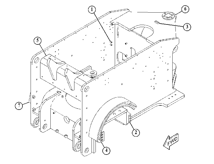 FRAME AS-LOADER 4807374 CAT