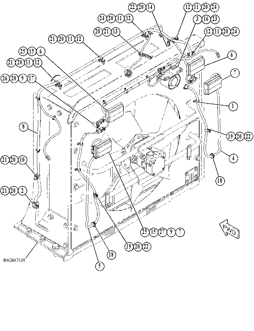 WIRING GP-REAR LIGHTING 3602160 CAT