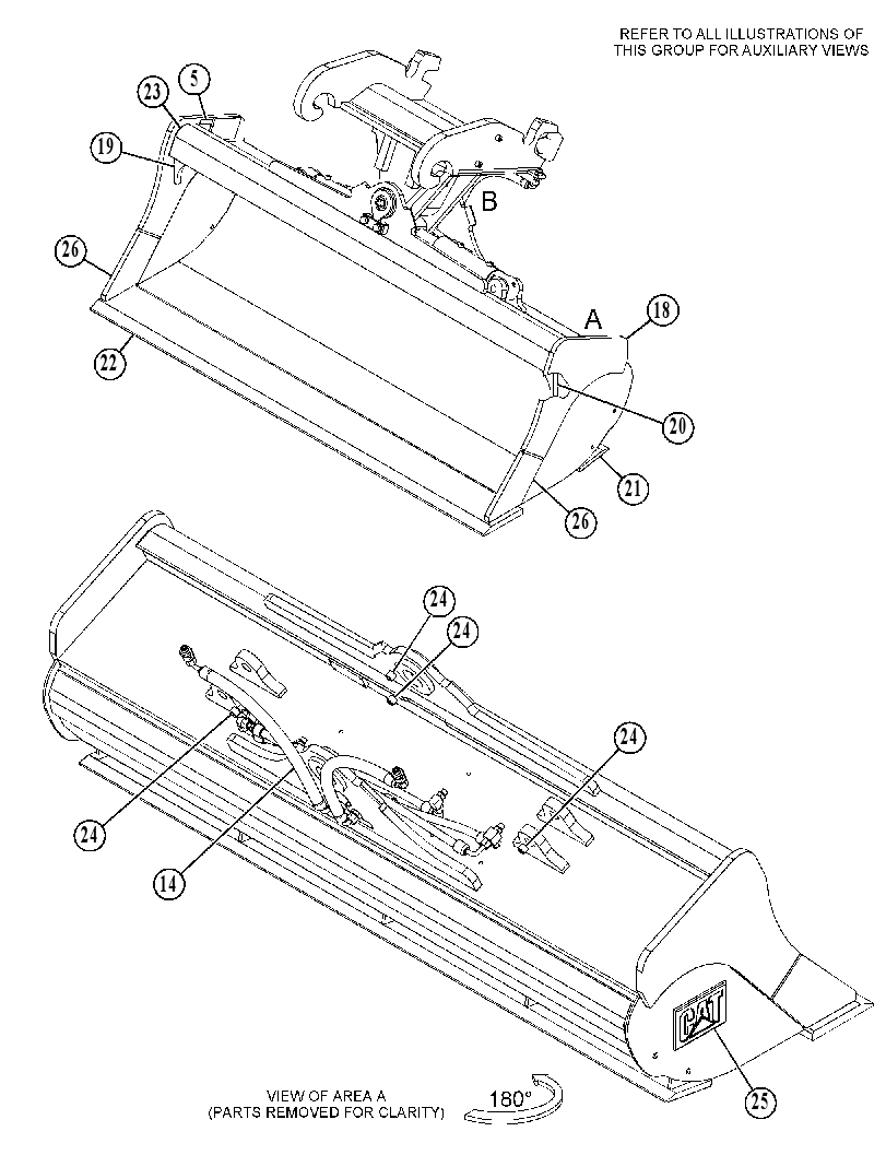 BUCKET GP-DITCH CLEANING 4840199 CAT