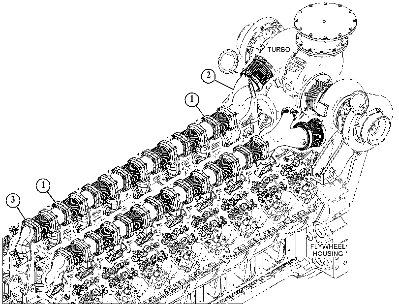 Коллектор выпускной 4905434 CAT