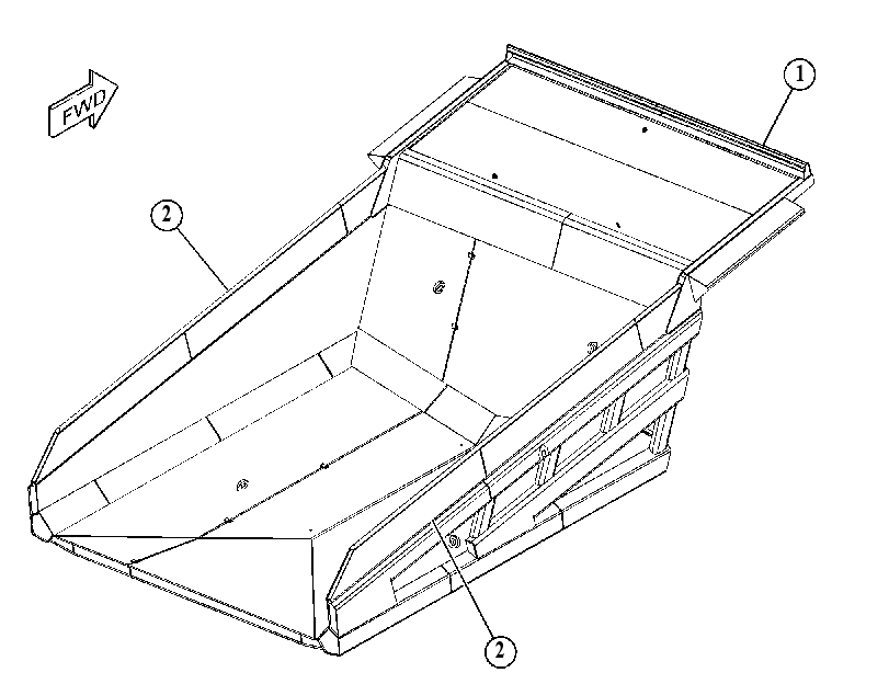 BODY GP-DUAL SLOPE 4995833 CAT