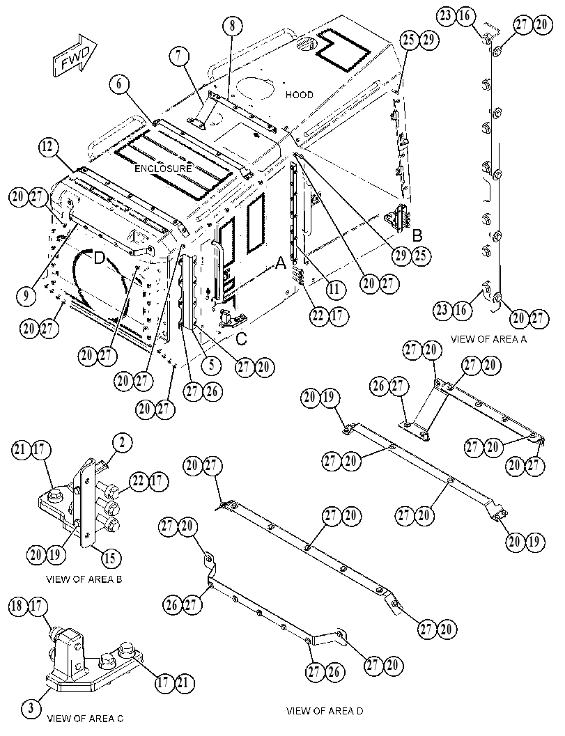 MOUNTING GP-ENCLOSURE 4177055 CAT