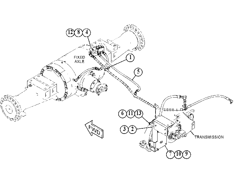 LINES GP-DIFF LOCK & PARK BK 4721591 CAT