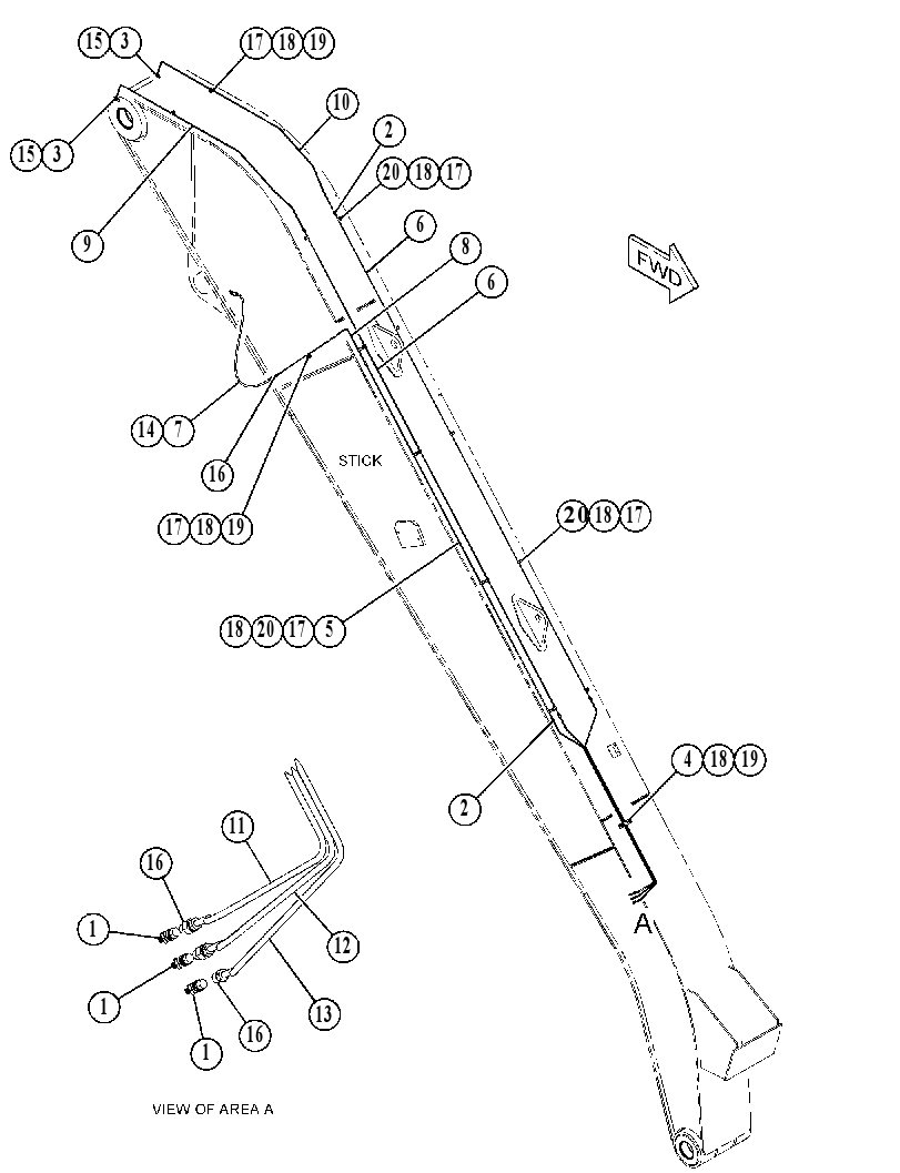Трубопроводы смазки 4381861 CAT
