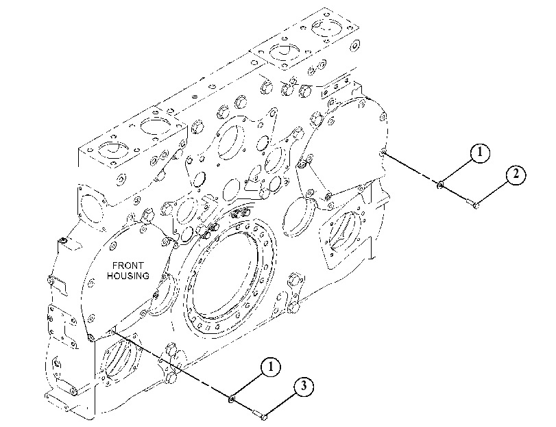 FASTENER GP-FRONT COVER 4929915 CAT