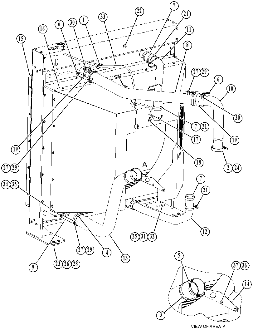 Радиатор 4868145 CAT