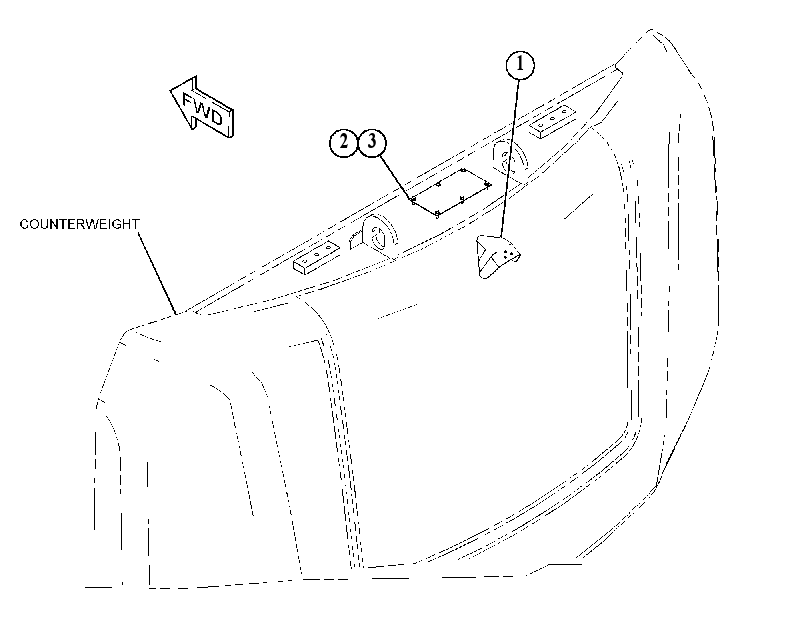 COUNTERWEIGHT AS 4629451 CAT