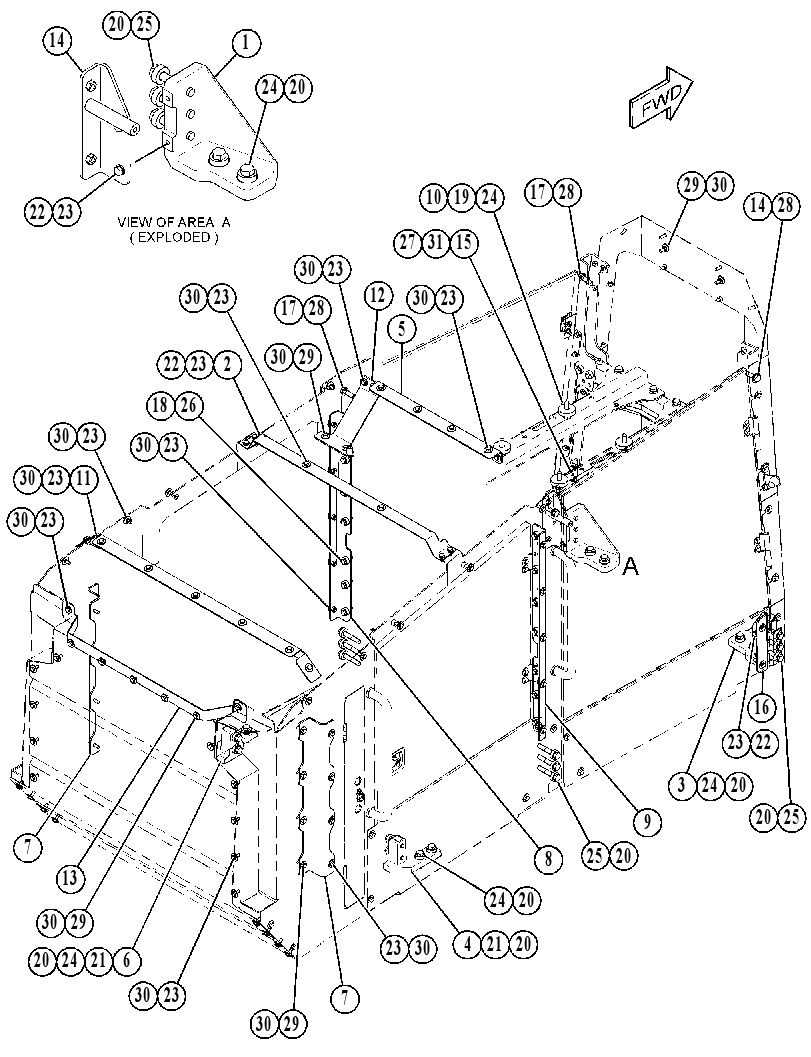 MOUNTING GP-ENCLOSURE 3863423 CAT