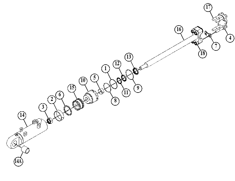 Цилиндр наклона 4341935 CAT