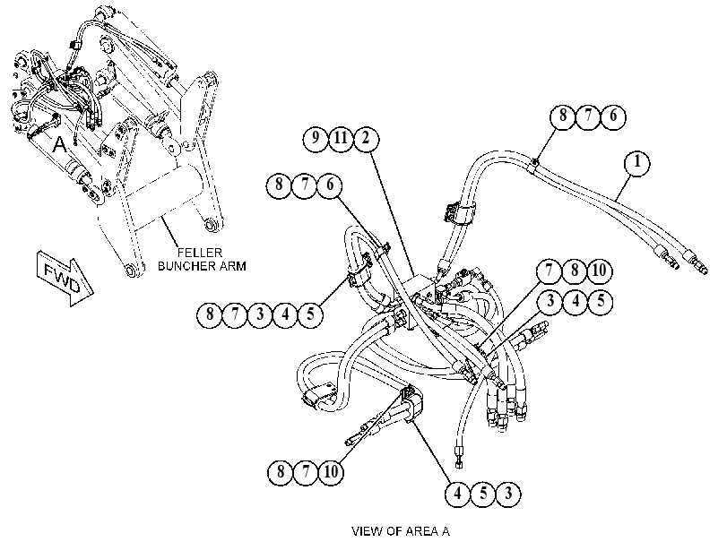 LINES GP-LIFT & TILT CYLINDER 4721574 CAT