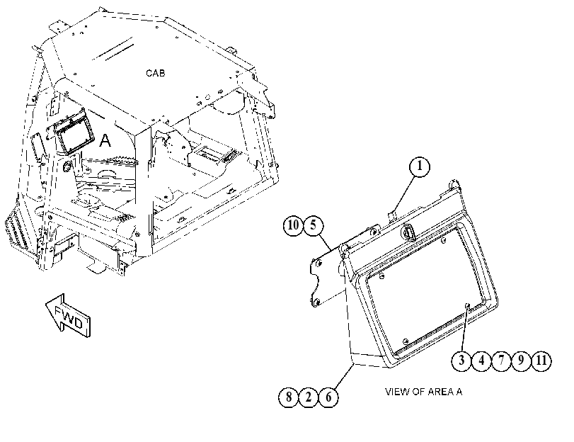 MOUNTING GP-DISPLAY 3934209 CAT