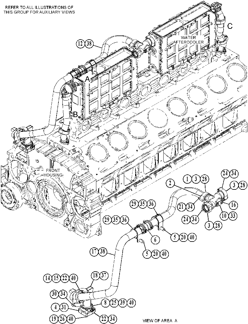 Трубопроводы водяные 4807903 CAT