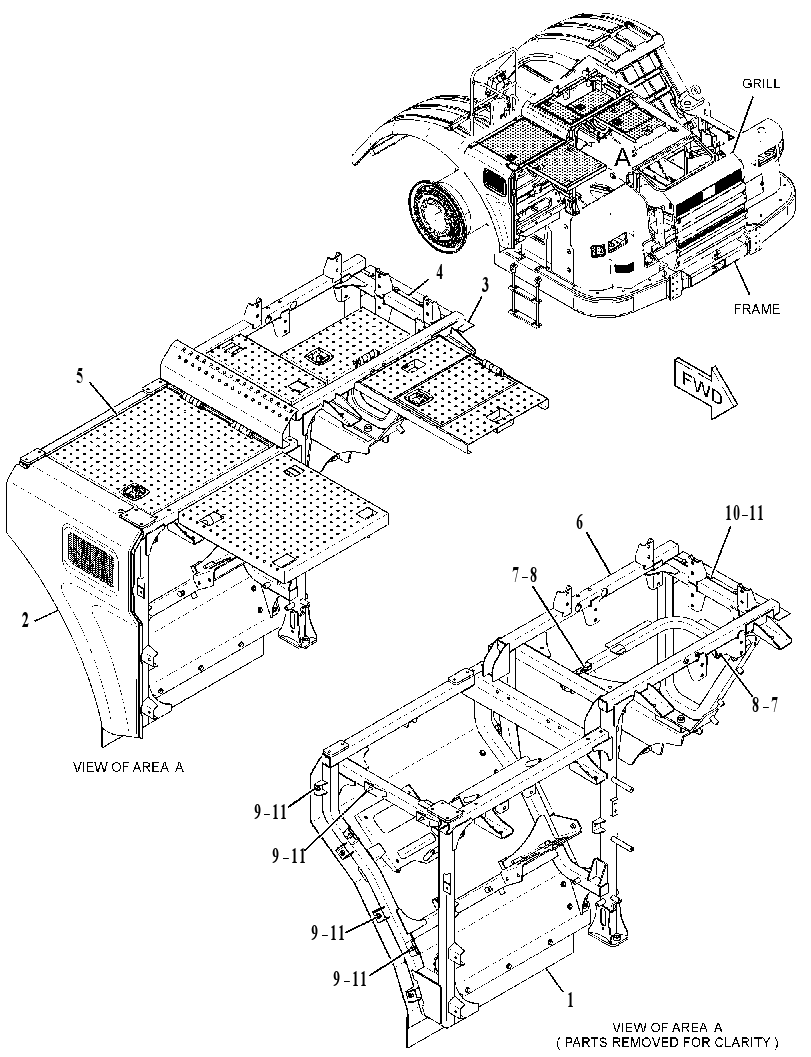 HOOD GP-REAR 3792270 CAT
