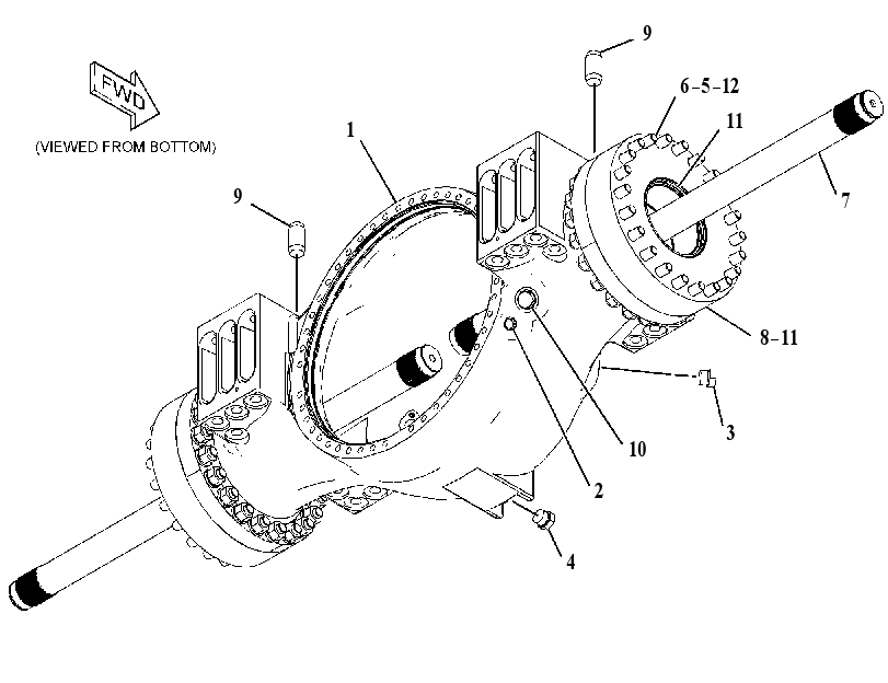 AXLE GP-FIXED 2314411 CAT