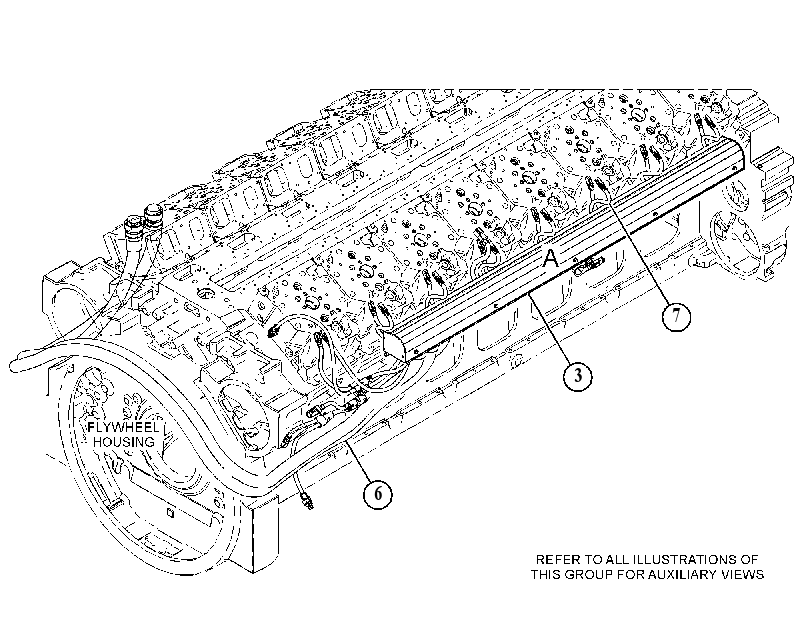 Проводка двигателя 4818245 CAT