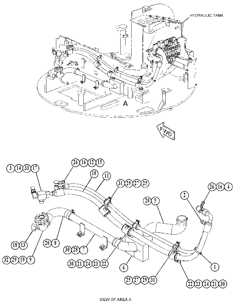 LINES GP-HYDRAULIC PUMP 4675543 CAT