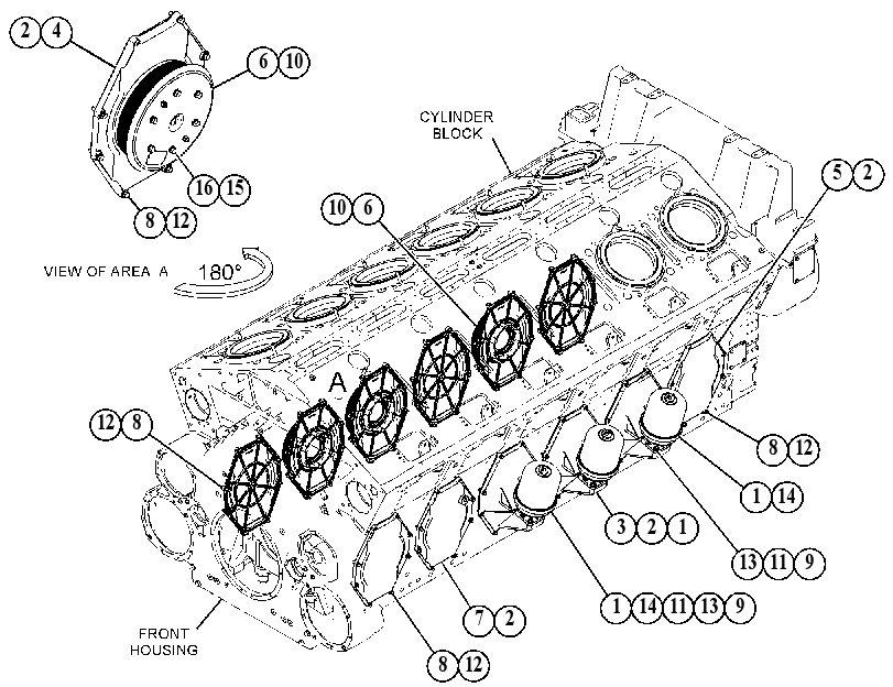 COVER GP-CRANKSHAFT 4635873 CAT