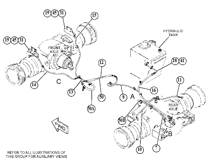 LINES GP-PARKING BRAKE 4844971 CAT