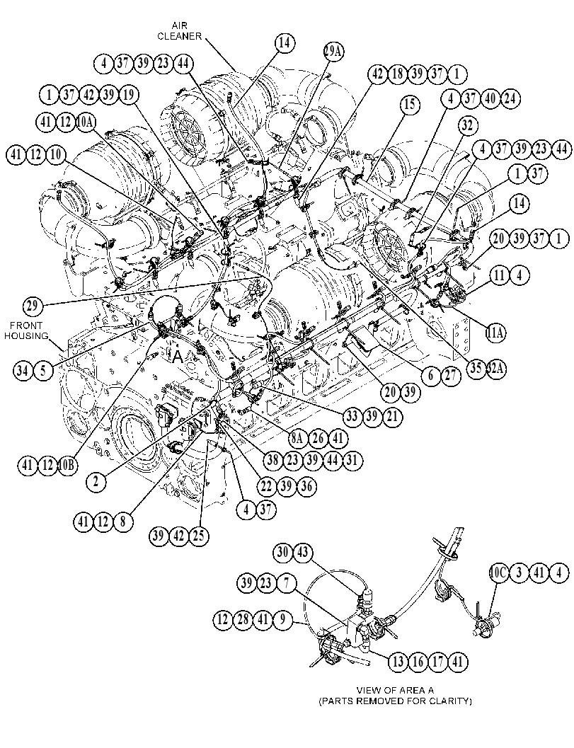 Проводка двигателя 3843067 CAT