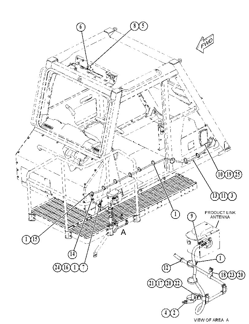 Проводка связи 4705238 CAT
