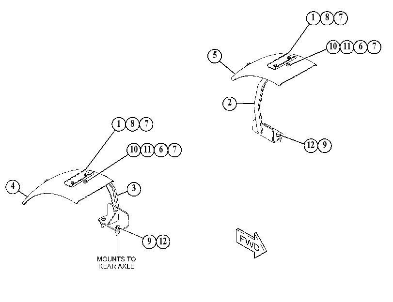 KIT-FENDER 4871771 CAT